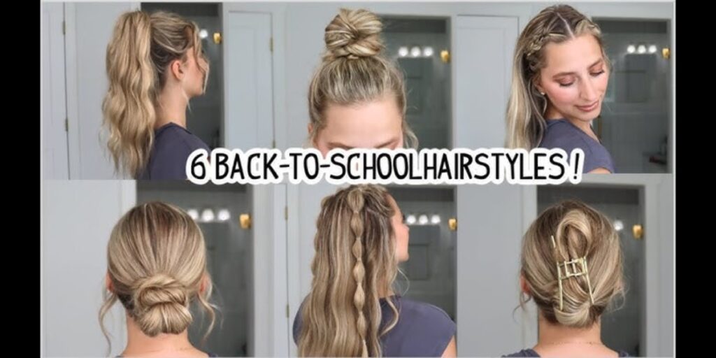 lazy easy hairstyles for school