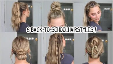 lazy easy hairstyles for school